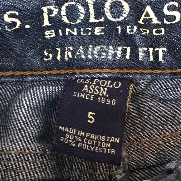 US Polo Assn. Jeans Straight Leg Size 5 Belt - Picture 8 of 8